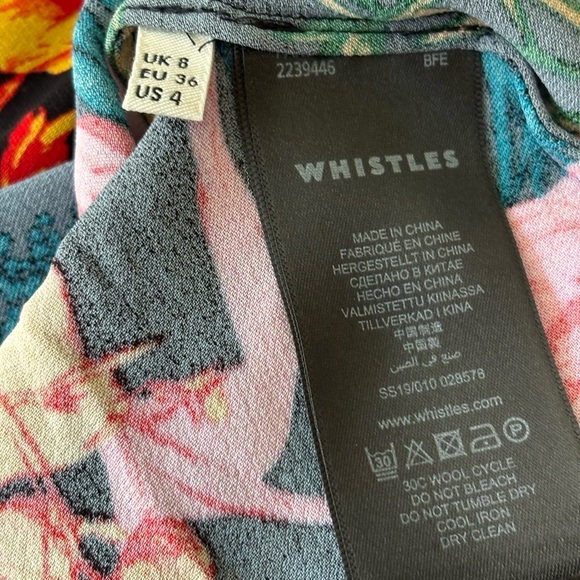 Whistles Digital Bloom Print Blouse, Size 4 - Picture 11 of 12